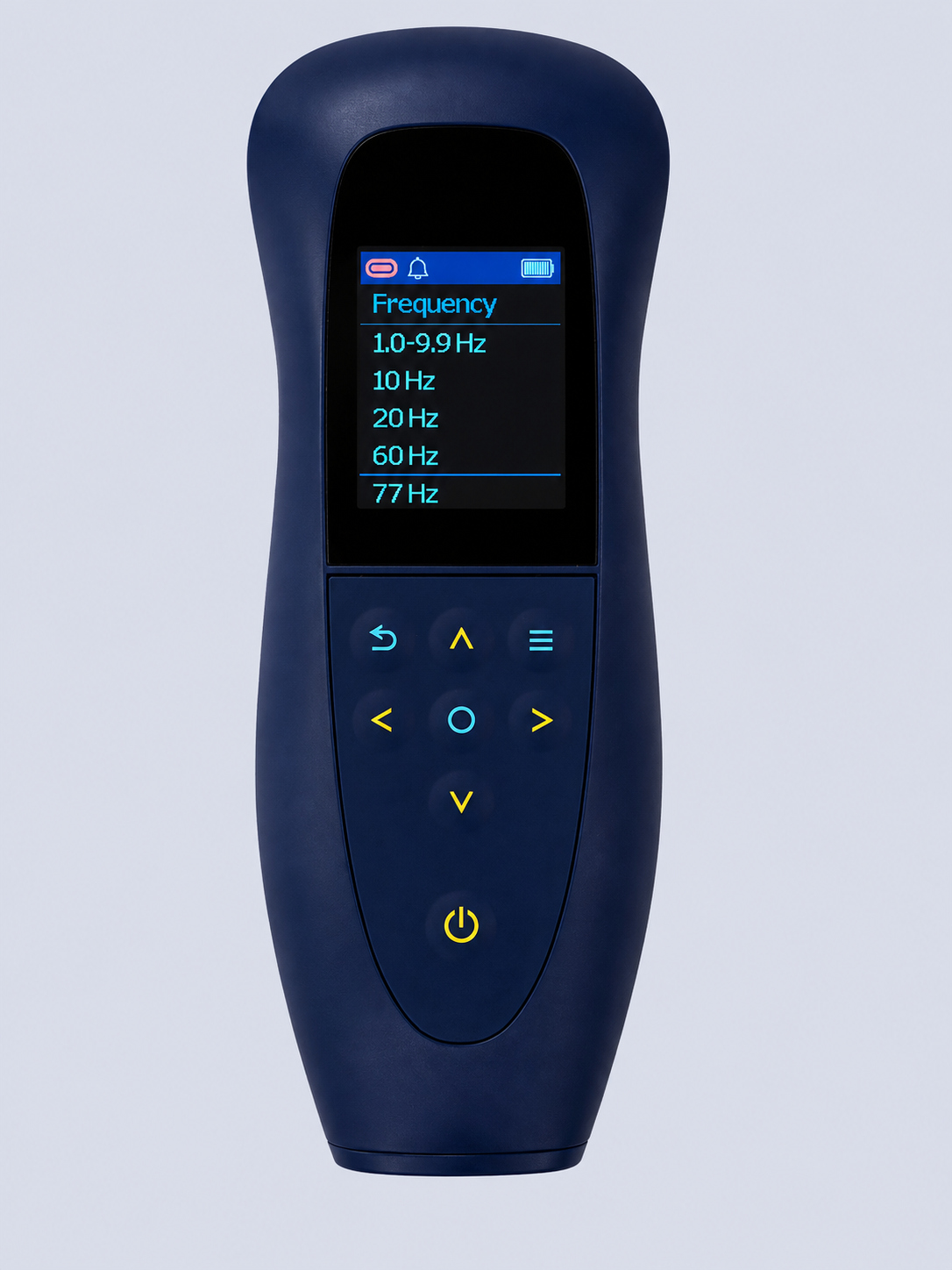 DENAS PCM Pro dynamic neurostimulation device frequency selection screen